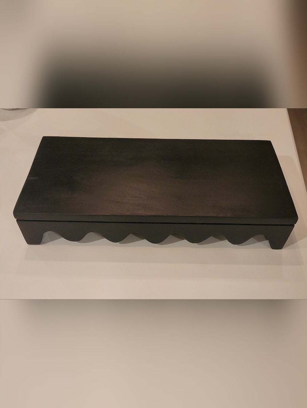 Black Wood Riser / Display Shelf